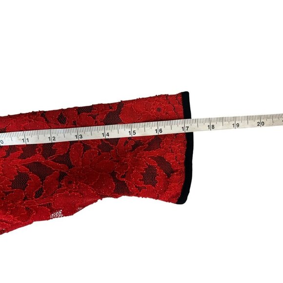 LuLaRoe Stella Elegant Women's Ruby Red Top - Picture 5 of 6